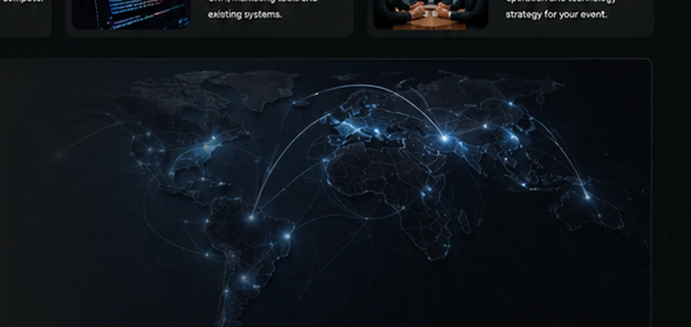 Global network infrastructure visualization